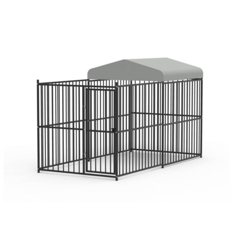 Padoc pentru caini 1.5m x 3m, acoperis partial Padoc pentru caini 1.5m x 3m, acoperis partial