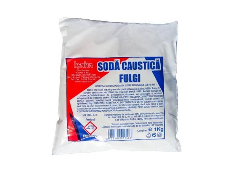 Soda caustica fulgi , 1 kg