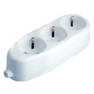 Cap prelungitor ceramic cu 3 prize