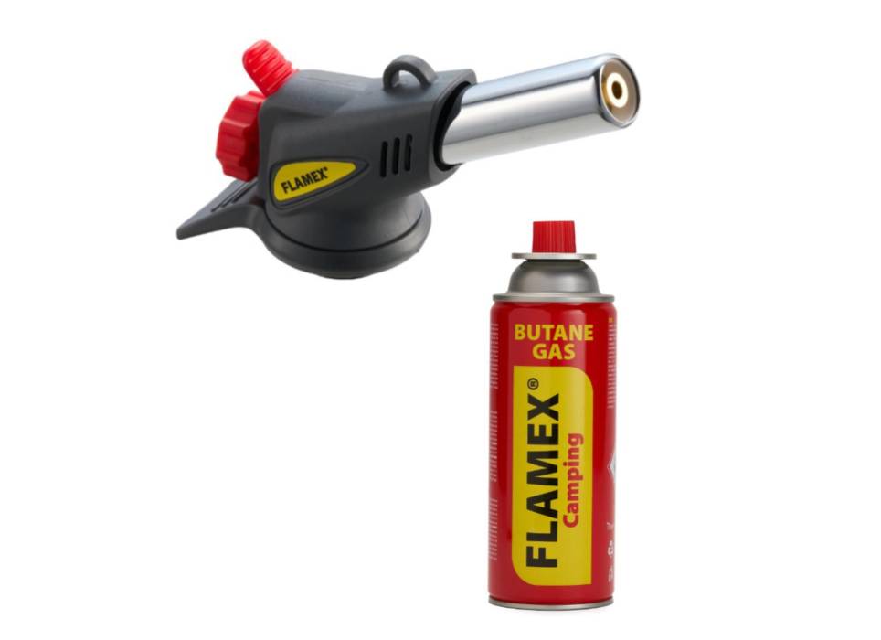 Butelie gaz spray 227g si cap arzator, Flamex Butelie gaz spray 227g si cap arzator, Flamex