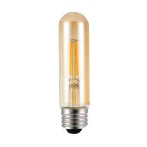 Bec LED Filament Amber E27 lumina calda 4W/480LM/2500K T30x126