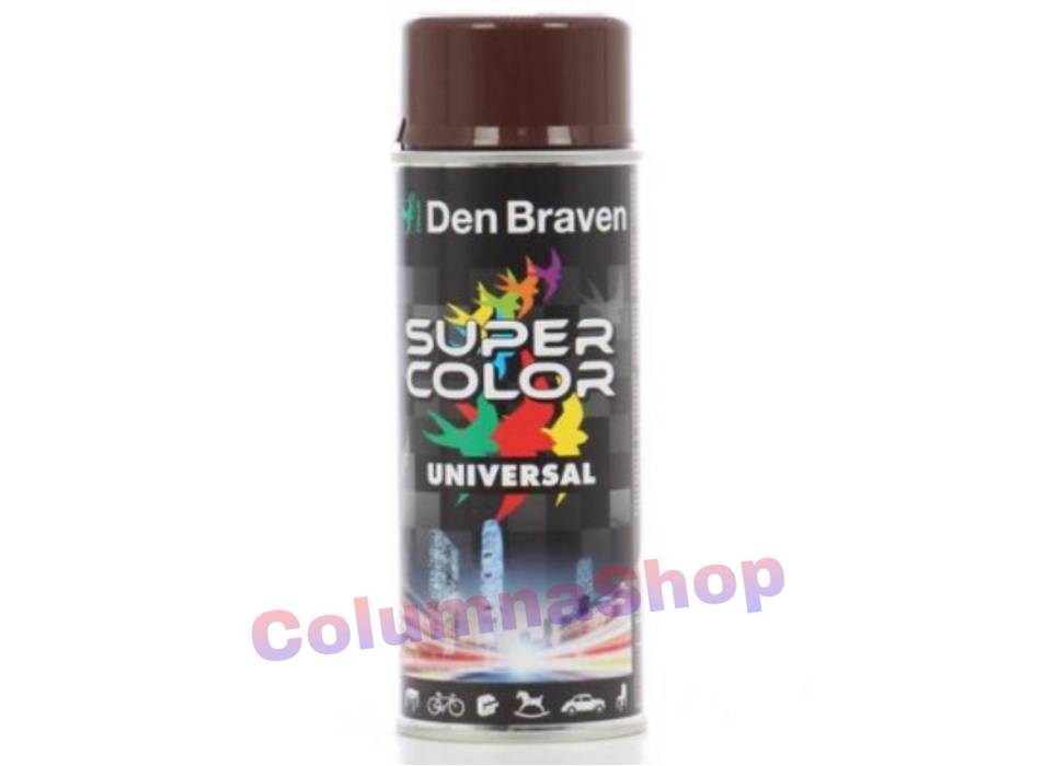 Spray vopsea, Den Braven Super Color, maro inchis, interior / exterior, 400 ml