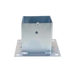 Suport fixare stalp 120x120mm, tip pahar