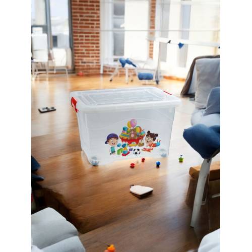 Cutie depozitare cu roti 50L si Cutie depozitare cu roti 75L