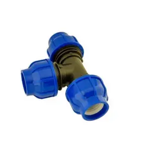 Teu compresiune egal 32mm, teava PEHD