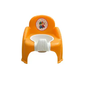 Olita tip scaunel, bebelusi, portocalie, baza detasabila 28 x 25 x 30 cm