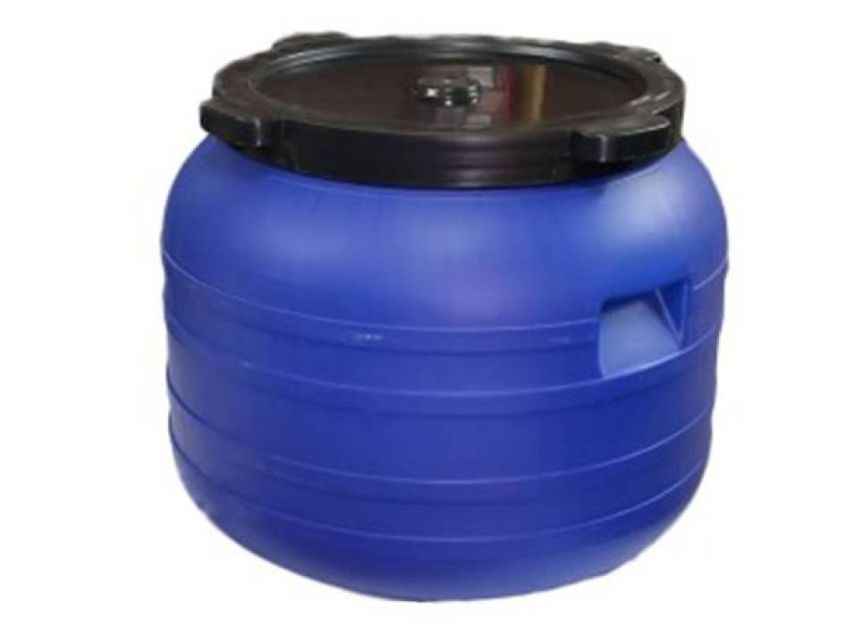 Butoi plastic 100 L cu capac si manere 52x45cm Butoi plastic 100 L cu capac si manere 52x45cm