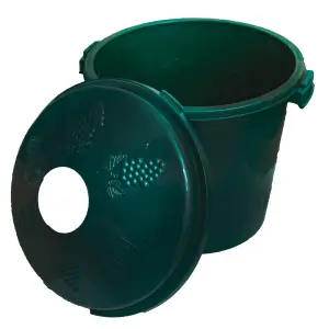 Cos damigeana 10 litri din plastic verde