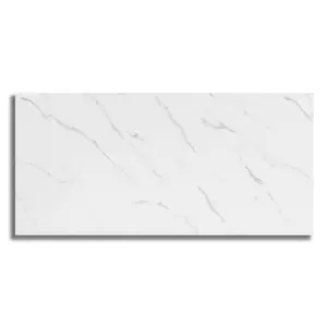 Tapet 3D autoadeziv, 60x30cm PVC, imitatie marmura, Alb, 10buc/set