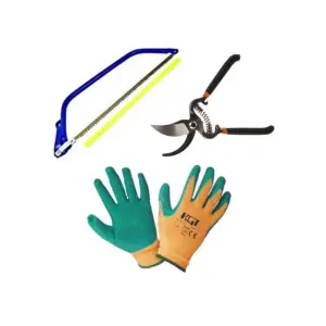 Fierastrau Coarba, 455mm + Foarfeca pentru Pomi, vita de vie + Manusi gradinarit