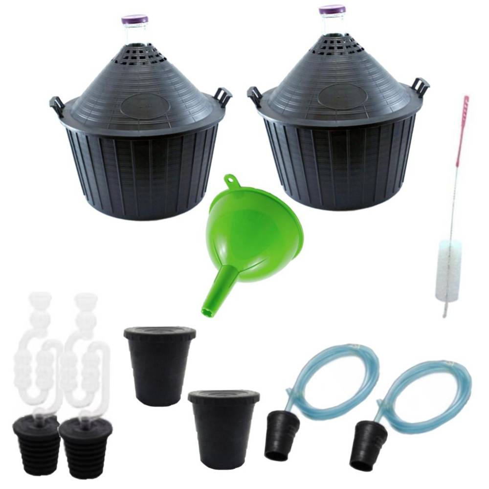 Damigeana 54L 2 bucati + accesorii vinificatie Damigeana 54L 2 bucati + accesorii vinificatie