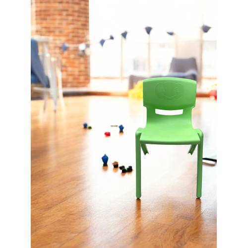 Scaun copil plastic gradinita, verde