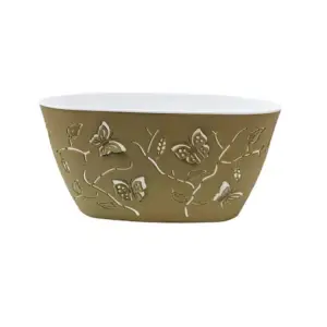 Jardiniera 3D cu Fluturi, Mica Nr 1, Polipropilena, Verde 29x15x15cm
