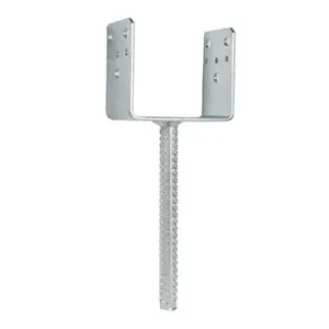 Suport fixare stalp U100 cu picior, pentru grinda