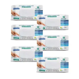 Set 5 pachete servetele umede multisuprafete cu Bicarbonat si otet + 1 gratis