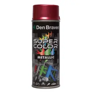 Spray metalic rosu, Den Braven, 400ml