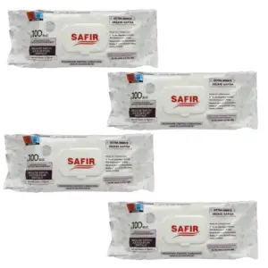 Set 3 pachete servetele umede cu bicarbonat si otet pentru suprafete multiple + 1 gratis, Safir