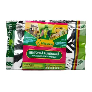 Bentonita alimentara pentru limpezirea vinului, 100 g