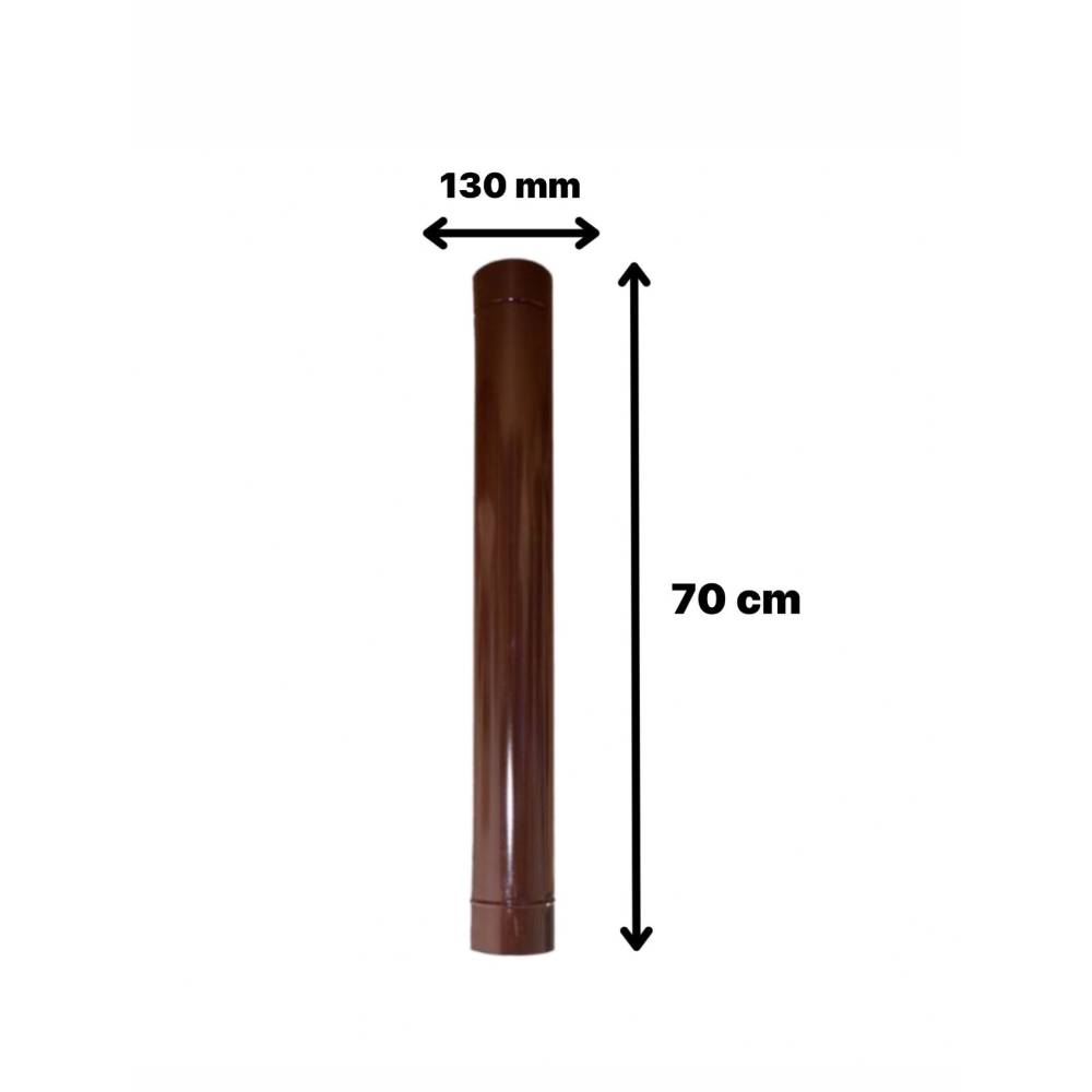 Burlan emailat maro 130mm/70cm, pentru sobe Burlan emailat maro 130mm/70cm, pentru sobe