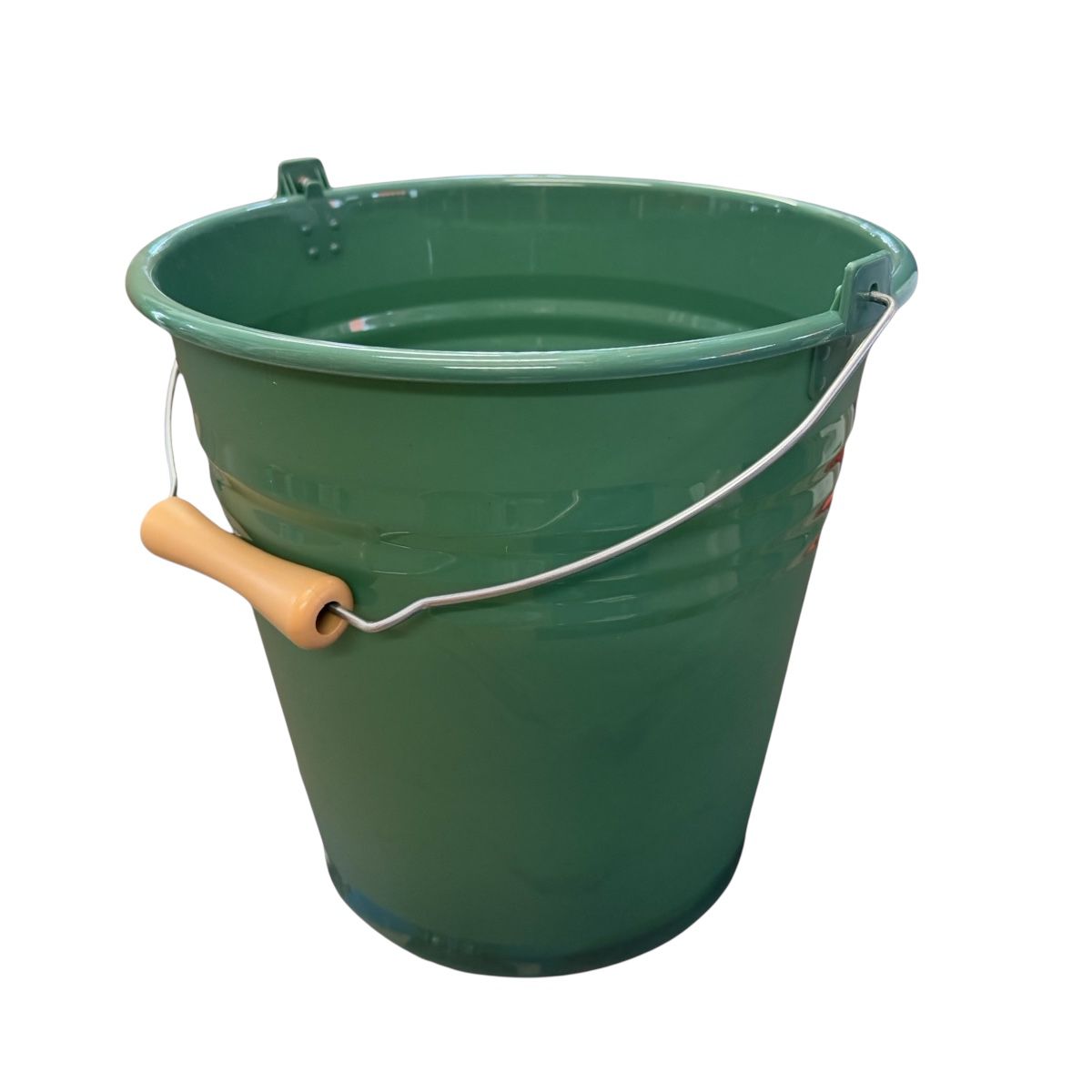 bordura curte Galeata plastic (uz casnic) 10 litri, maner metal, vernil