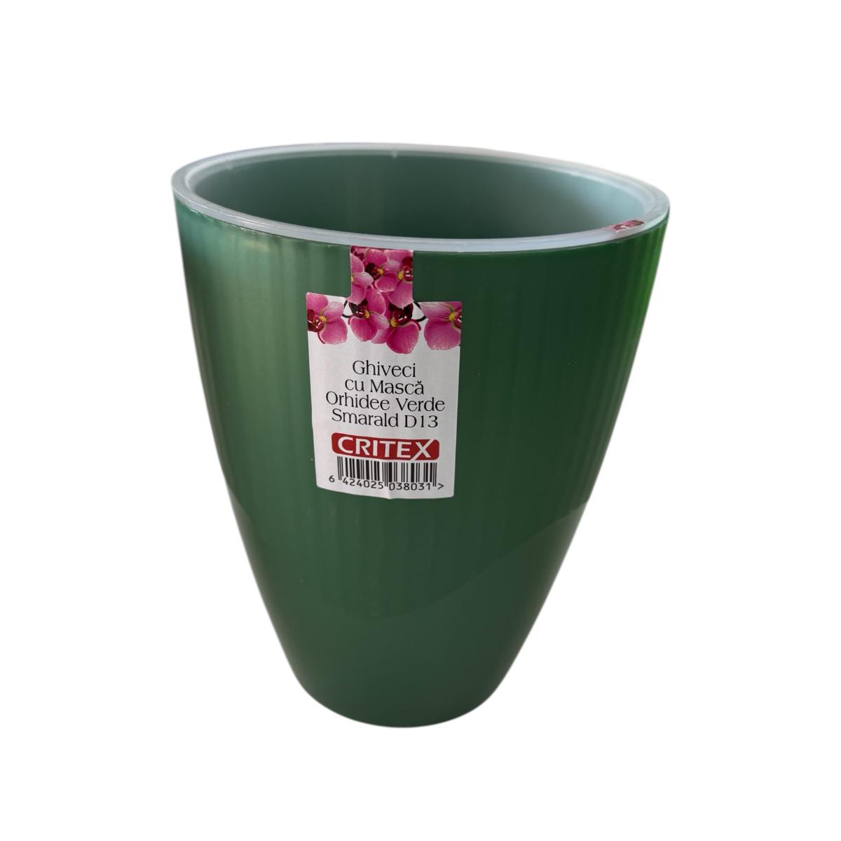 îngrijire lămâi în ghiveci Ghiveci orhidee (masca din plastic), verde, D13